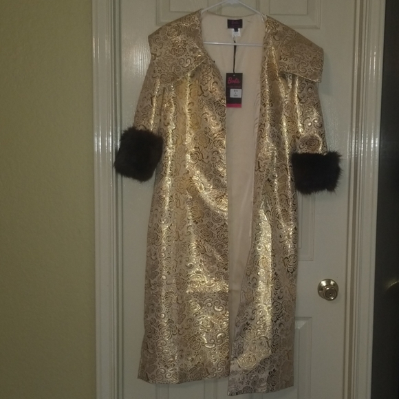 U.V. Barbie Golden Girl Dress and Evening Coat - Picture 4 of 6